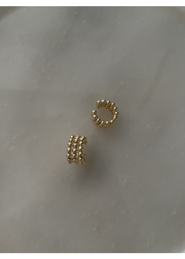 SIRALI BONCUKLU EARCUFF